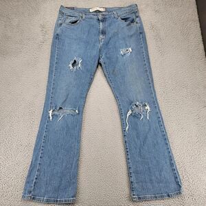 Vintage Levi's‎ Jeans Womens 16m Blue Denim 515 Nouveau Bootcut Distressed Y2K